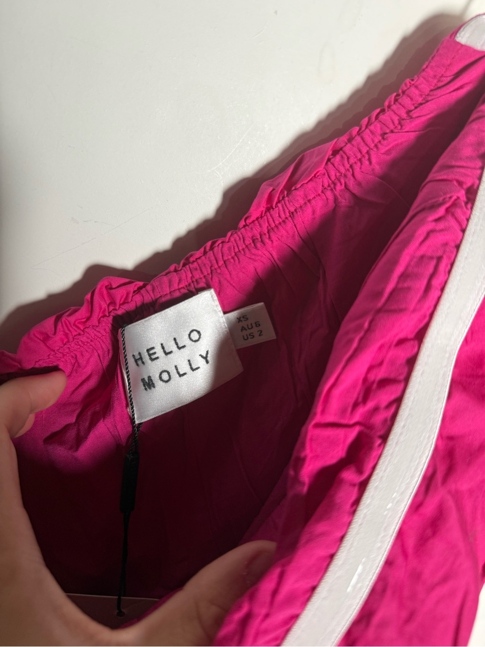 Hello Molly ATTENTION SNATCH MINI DRESS PINK Sleeveless Size 2 NWT Lined - Picture 7 of 9
